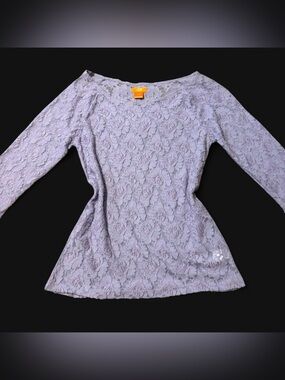 Y2K Purple Floral Lace Top by Joe Fresh!